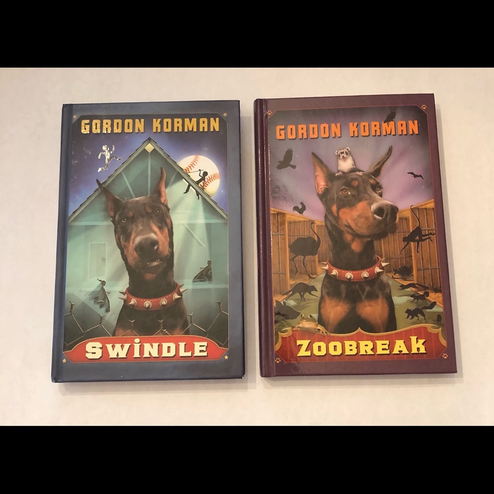 Swindle and Zoobreak Gordon Korman Middle Grade Children’s Adventure Hardcover